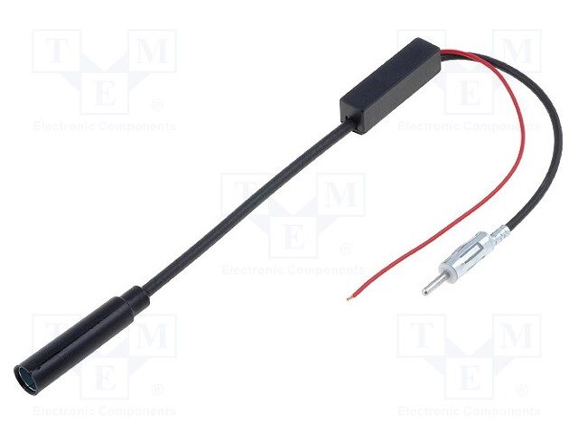 Antenna amplifier; DIN socket,DIN plug; 12VDC