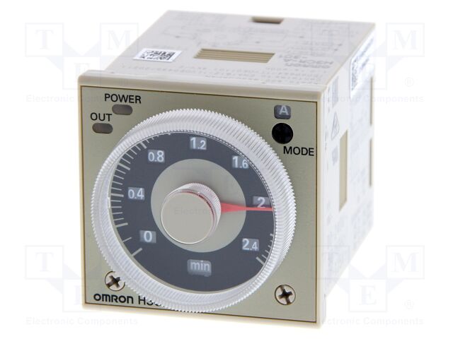 Timer; 0,1s÷600h; DPDT; 100÷240VAC; 100÷125VDC; H3CR-A; -10÷55°C