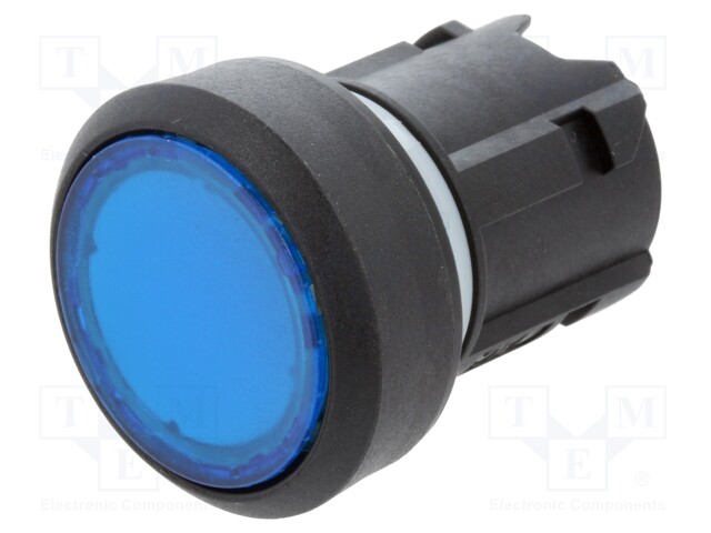 Switch: push-button; Stabl.pos: 1; 22mm; blue; IP66,IP67,IP69K