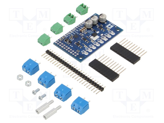 DC-motor driver; Motoron; I2C; Icont out per chan: 1.7A; Ch: 3