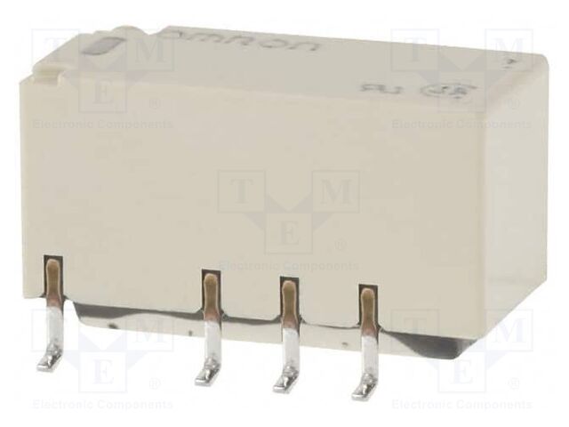 Relay: electromagnetic; DPDT; Ucoil: 3VDC; Icontacts max: 2A; PCB
