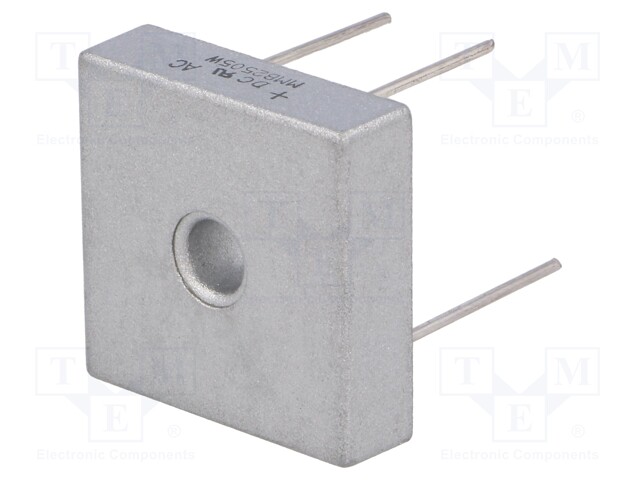 Single-phase bridge rectifier; Urmax: 50V; If: 25A; Ifsm: 400A