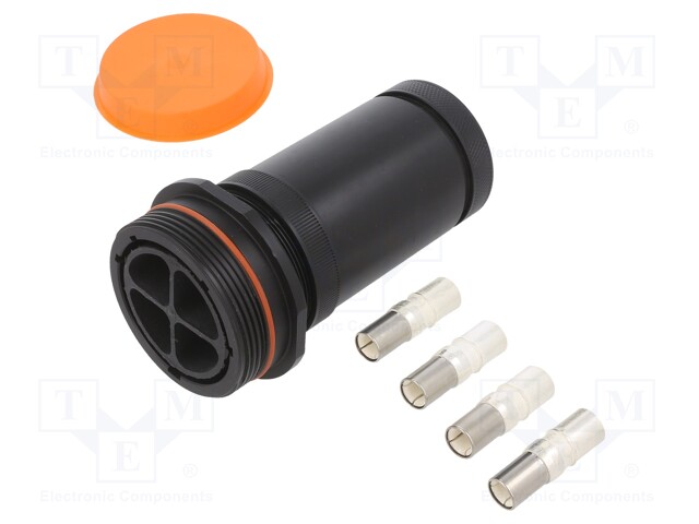 Connector: circular; plug; female; PIN: 4; Buccaneer 9000; IP68