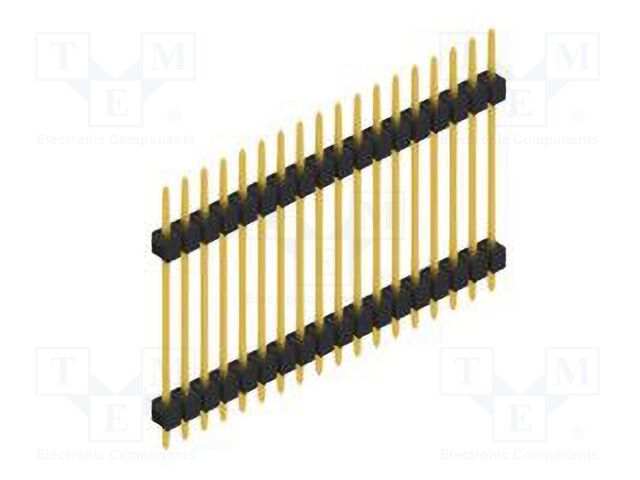 Connector: pin strips; pin header; male; PIN: 18; 2.54mm; THT; 1x18
