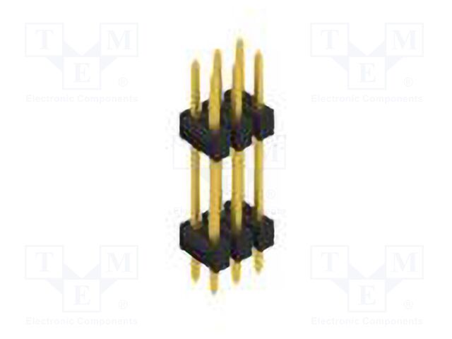 Connector: pin strips; pin header; male; PIN: 6; 2.54mm; THT; 2x3