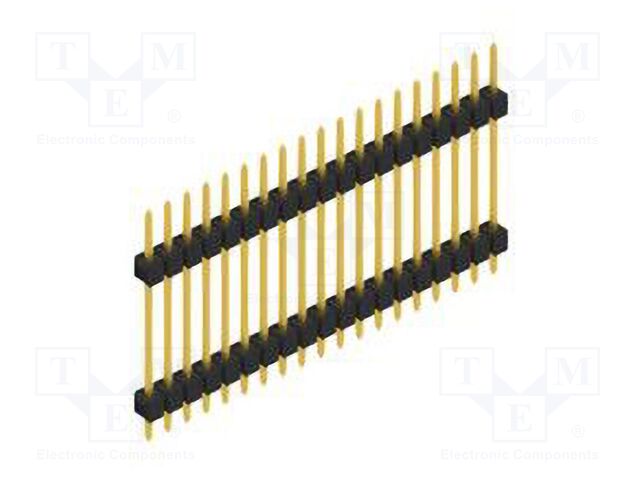 Connector: pin strips; pin header; male; PIN: 19; 2.54mm; THT; 1x19