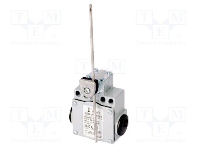 Limit switch; adjustable plunger, max length 177,5mm; NO + NC