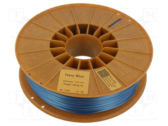 Filament: PLA SILK; 1.75mm; navy blue; 195÷225°C; 800g