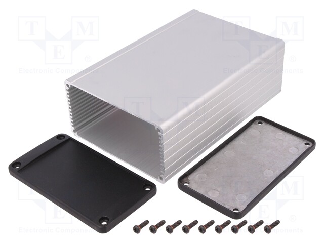 Enclosure: shielding; X: 104mm; Y: 160mm; Z: 55mm; aluminium; natural