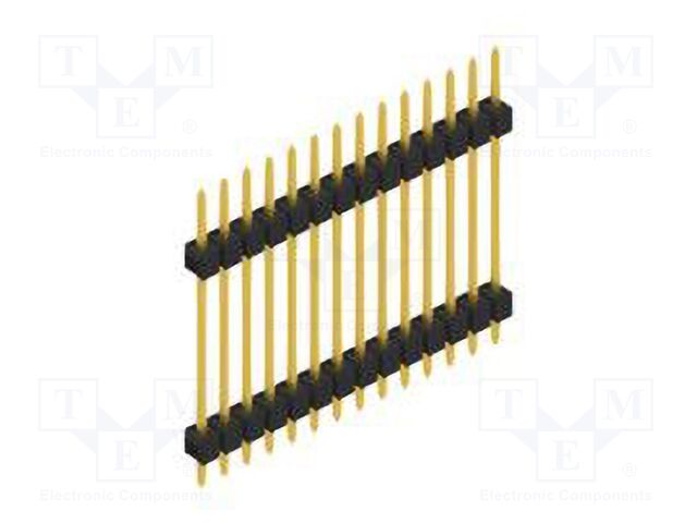 Connector: pin strips; pin header; male; PIN: 14; 2.54mm; THT; 1x14