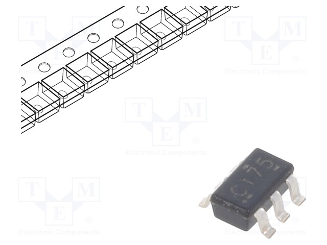 Buffer, 74LVC2G17, 1.65 V to 5.5 V, SOT-23-6