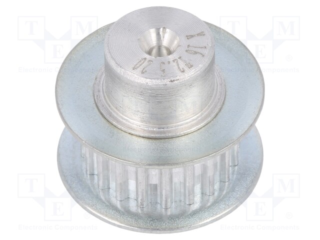 Belt pulley; T2.5; W: 4; 6mm; whell width: 16mm; Ø: 15.4mm; aluminium