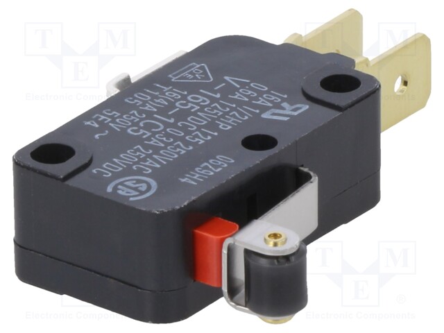 Microswitch SNAP ACTION; with lever with roller simulation