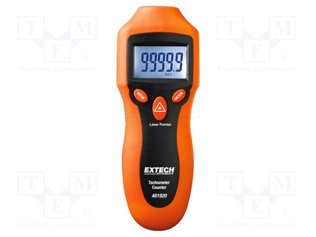 Tachometer; 2÷99999rpm; 0.05%; Resol: 0,1; 160x60x42mm; 151g