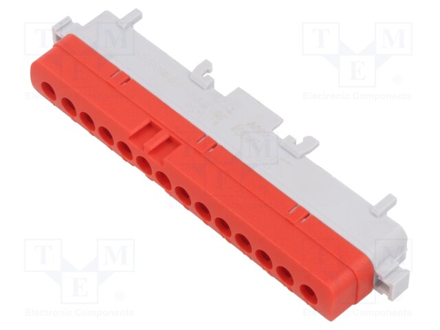 Splice terminal: distribution block; ways: 1; terminals: 14; TS35