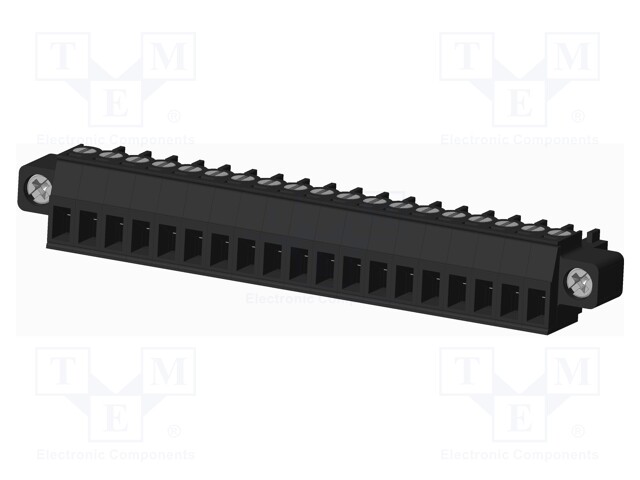 Connector: pluggable terminal block; plug; female; straight; 300V