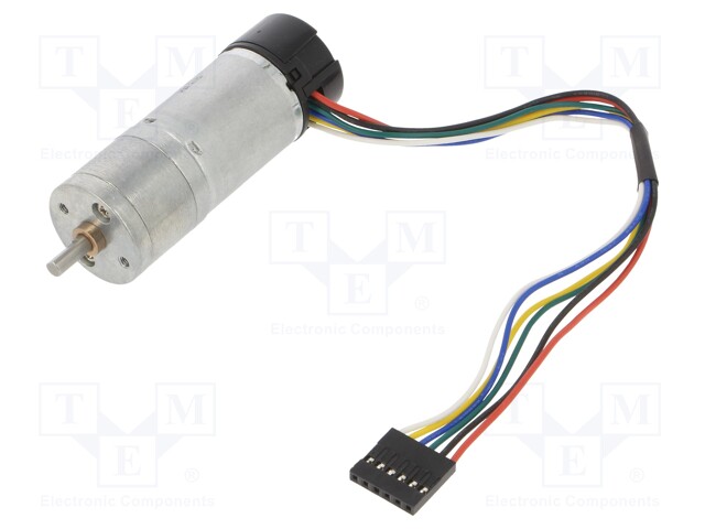 Motor: DC; with encoder,with gearbox; HP; 6VDC; 6.5A; 130rpm; 103g