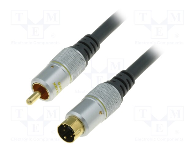 Cable; RCA plug,SVHS plug; 1.2m