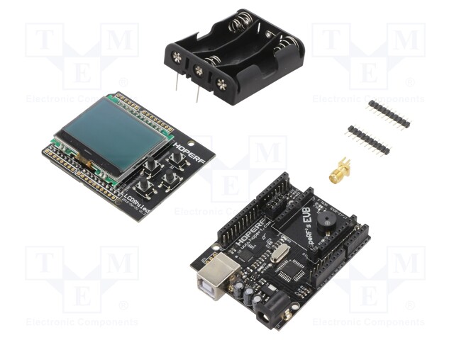 Dev.kit: evaluation; ATMEGA328; pin strips,pin header