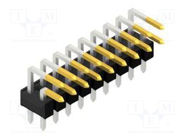 Connector: pin strips; pin header; male; PIN: 18; 2.54mm; THT; 2x9