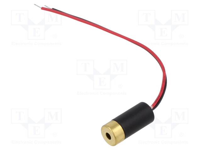 Module: laser; 0.75mW; red; dot; 650nm; 3÷12VDC; 10÷25mA