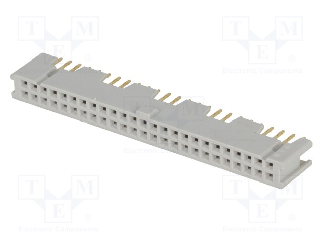 Socket; IDC; female; PIN: 50; straight; THT; gold-plated; 3A; 2.54mm