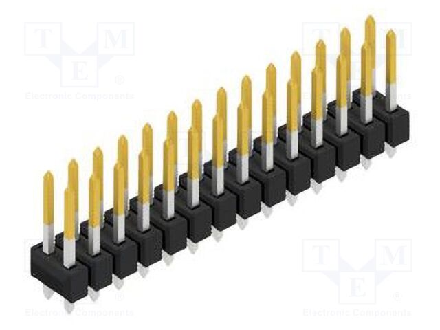 Connector: pin strips; pin header; male; PIN: 28; 2.54mm; THT; 2x14