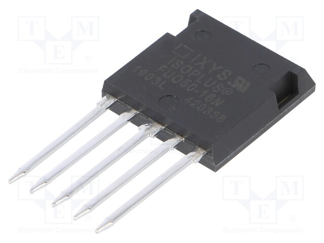 Three-phase bridge rectifier; Urmax: 1.6kV; If: 50A; Ifsm: 270A