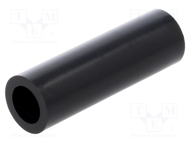 Spacer sleeve; cylindrical; polyamide; L: 50mm; Øout: 16mm; black