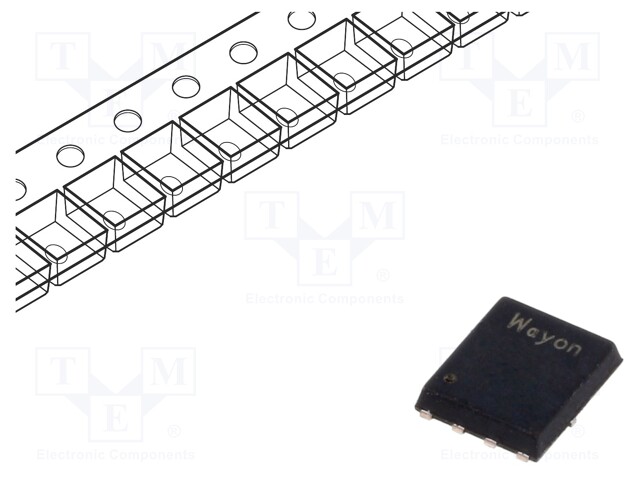 Transistor: N-MOSFET x2; unipolar; PDFN5060-8; asymmetric