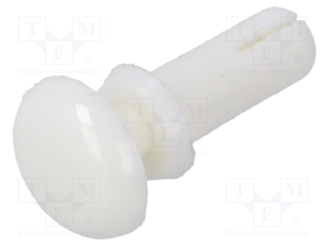 Rivet; polyamide; L.rivet: 7.5mm; Panel cutout diam: 3.1mm; UL94HB