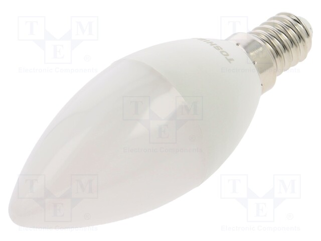 LED lamp; neutral white; E14; 230VAC; 470lm; 4.7W; 180°; 4000K