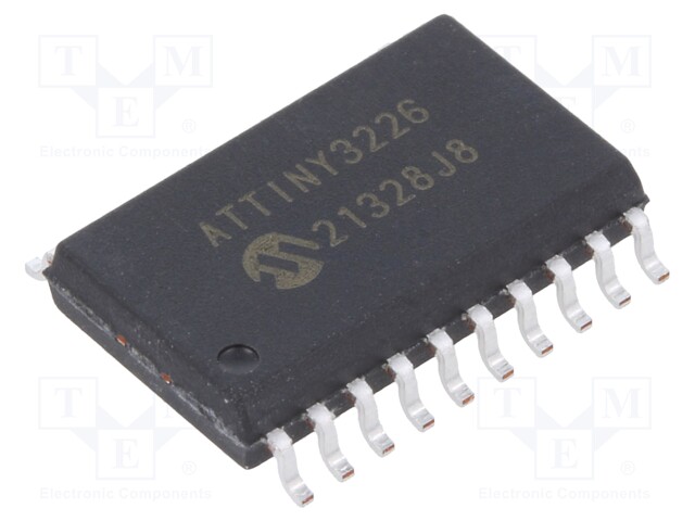 IC: AVR microcontroller; EEPROM: 256B; SRAM: 3kB; Flash: 32kB