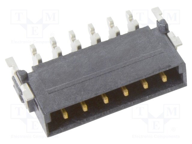 Connector: PCB to PCB; male; PIN: 6; 2.54mm; Series: har-flex Power