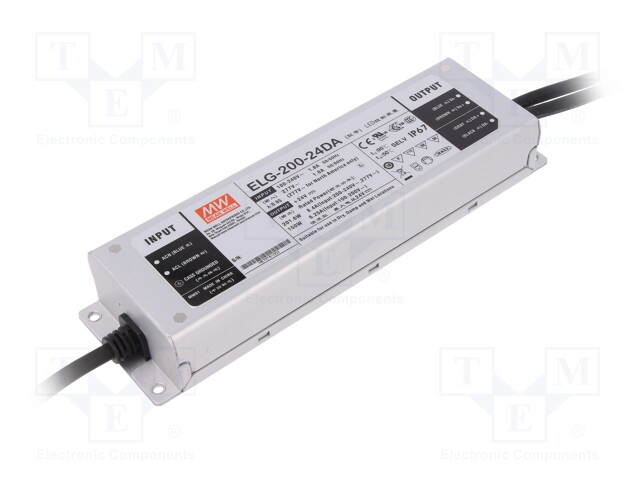 Power supply: switched-mode; Communication: DALI; LED; 200W; 24VDC