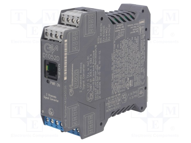 Converter: analog signals; DIN; 0/1-5V,0/2-10V,0/4÷20mA; IP20