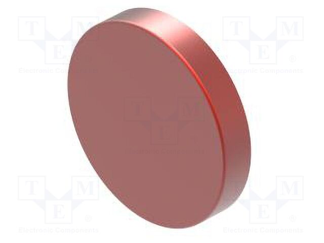 ROUND LENS, RED, ALUMINIUM