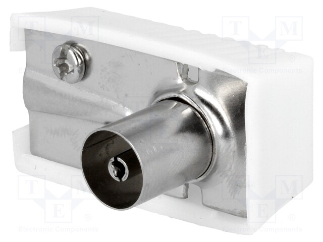 Plug; coaxial 9.5mm (IEC 169-2); female; angled 90°; for cable