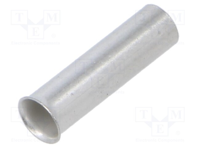 Tip: bootlace ferrule; non-insulated; copper; 6mm2; 15mm; tinned