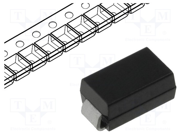 Diode: Zener; 1.25W; 200V; 1.2mA; SMD; reel,tape; SMA; single diode