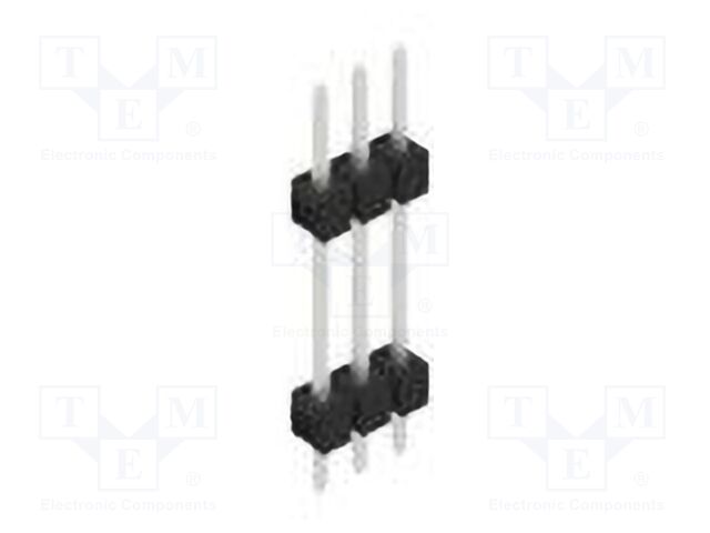 Connector: pin strips; pin header; male; PIN: 3; 2.54mm; THT; 1x3