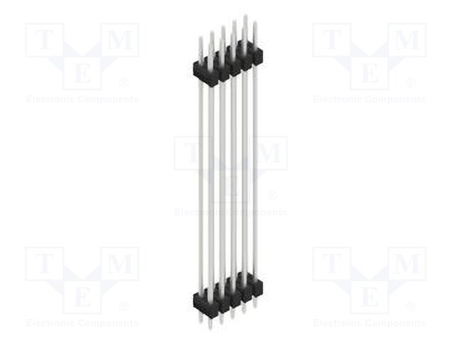Connector: pin strips; pin header; male; PIN: 10; 2.54mm; THT; 2x5