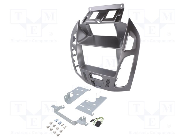Radio mounting frame; Ford; 2 DIN; phoenix silver