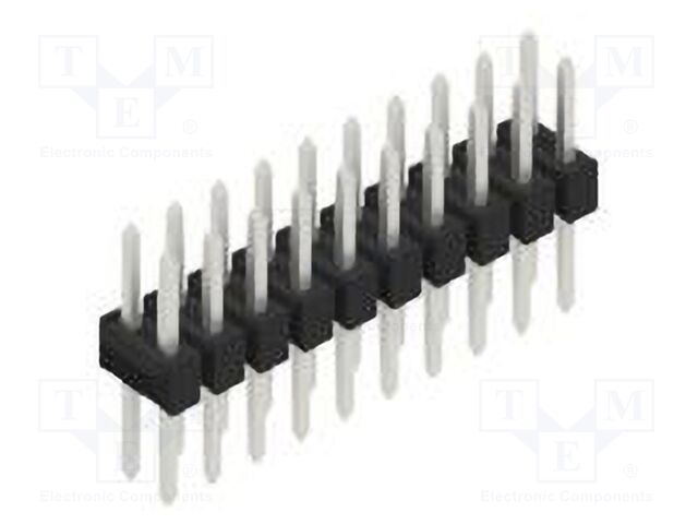 Connector: pin strips; pin header; male; PIN: 20; 2.54mm; THT; 2x10