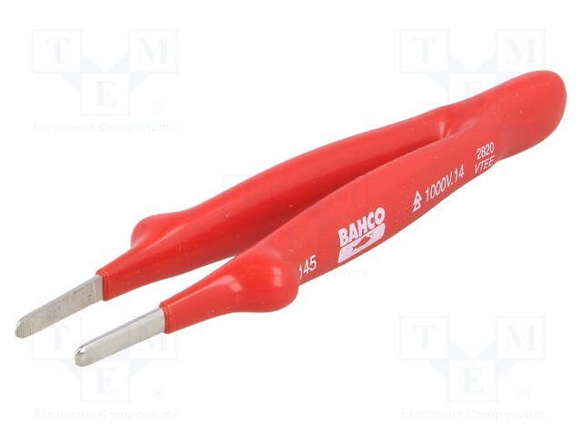 Tweezers; 150mm; Blades: straight; Blade tip shape: round