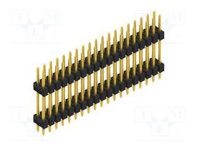 Connector: pin strips; pin header; male; PIN: 38; 2.54mm; THT; 2x19