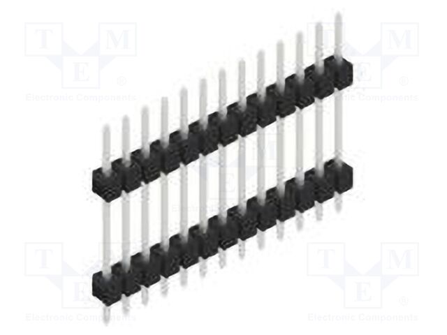Connector: pin strips; pin header; male; PIN: 13; 2.54mm; THT; 1x13