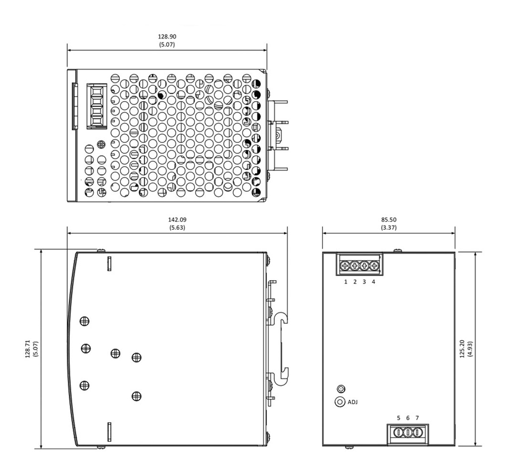 Power supply: switched-mode; for DIN rail; 480W; 48VDC; 10A; 3kV