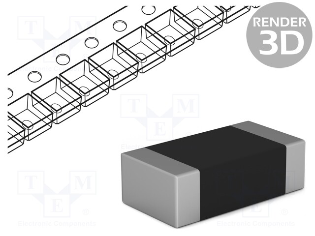 Ferrite: bead; array; Imp.@ 100MHz: 1000Ω; Mounting: SMD; 0.05A