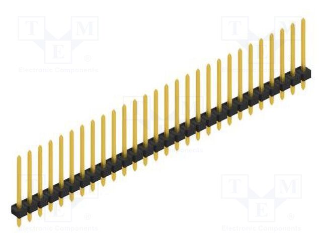 Connector: pin strips; pin header; male; PIN: 28; 2.54mm; THT; 1x28